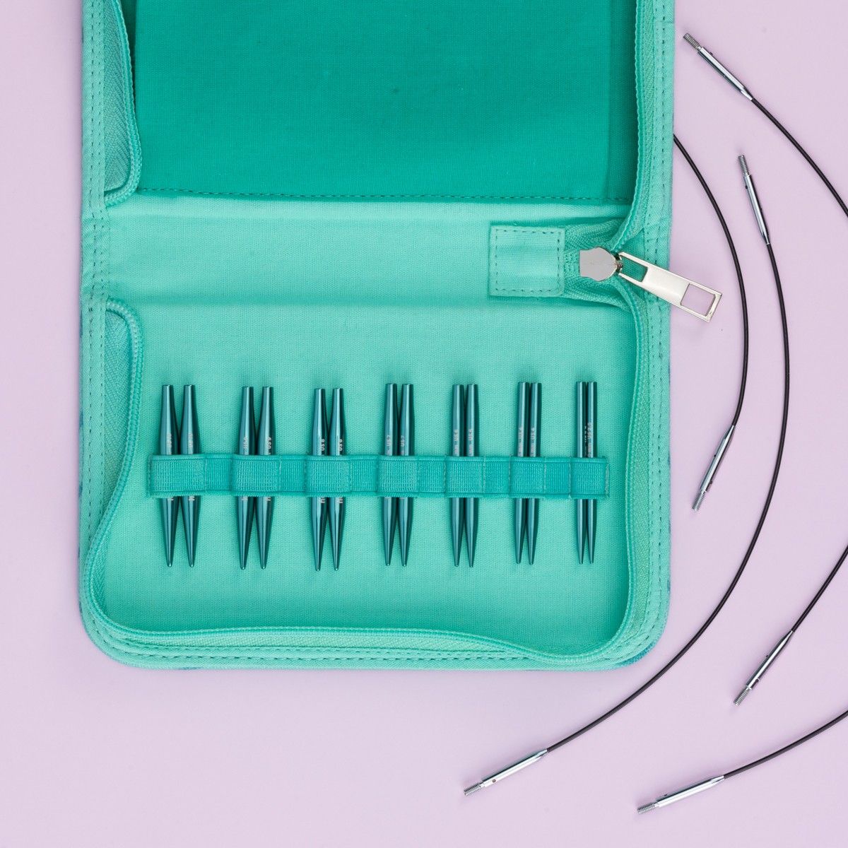 hobbii-stellar-mini-rundstricknadel-set-emerald-5-cm image 3