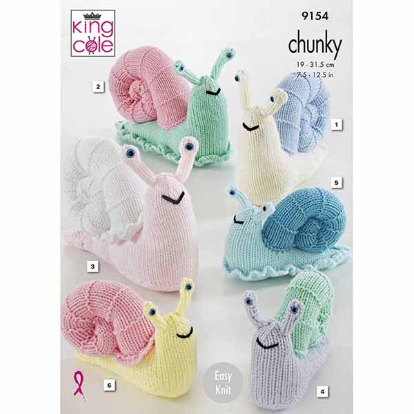 king-cole-patterns-9154-strickanleitung-schnecken-comfort-chunky image 1