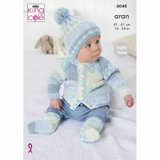 king-cole-6048-strickanleitung-jacke-mantel-cosy-love-aran image 1