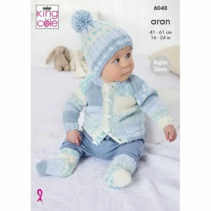 king-cole-6048-strickanleitung-jacke-mantel-cosy-love-aran image 1