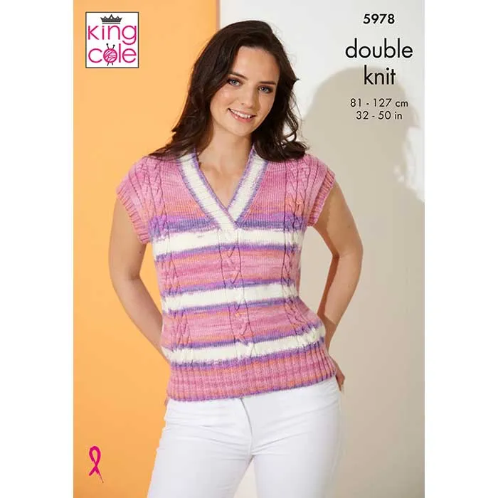 king-cole-patterns-5978-strickanleitung-top-tropical-dk image 1