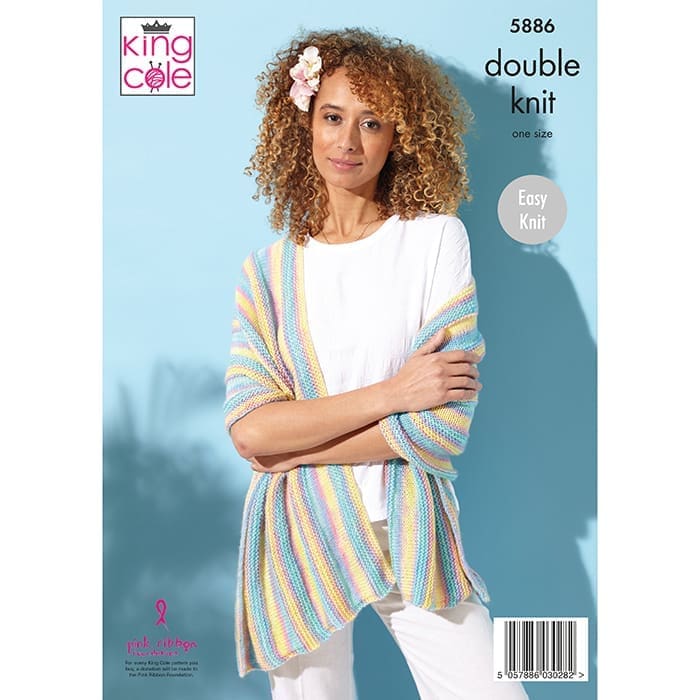king-cole-patterns-5886-jacke-strickanleitung-tropical-beaches image 2