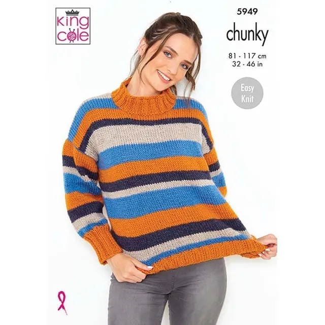 king-cole-5949-pullover-strickanleitung-big-value-chunky image 1