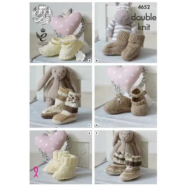 king-cole-4652-strickanleitung-socken-babyschuhe-cherished-dk image 1