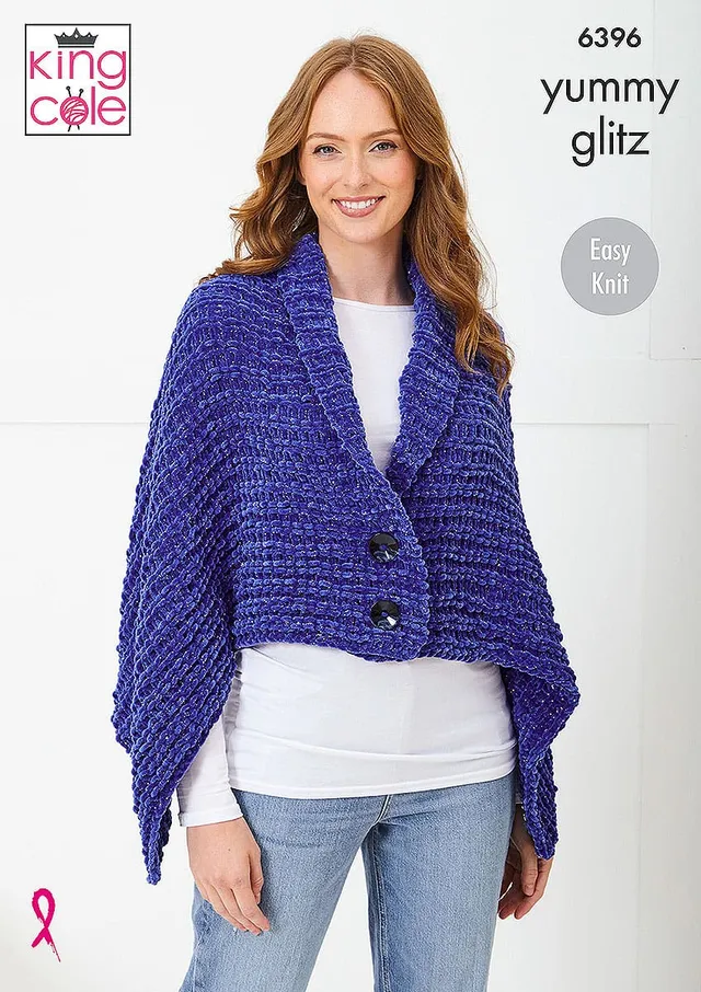 king-cole-6396-strickanleitung-schal-m-tze-yummy-glitz-set image 1