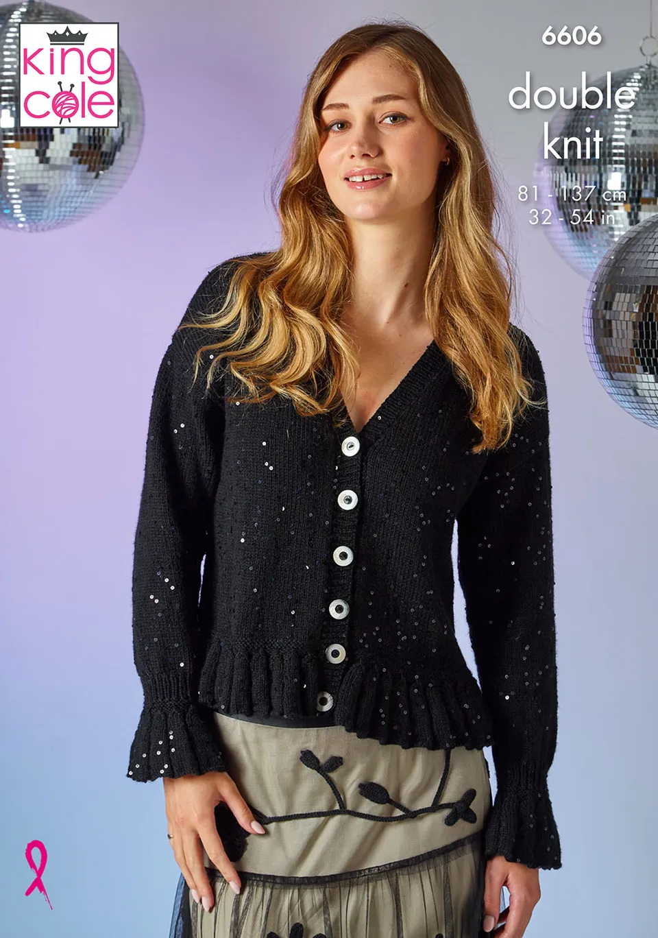 king-cole-6606-cardigan-top-strickanleitung-dazzle-dk image 1