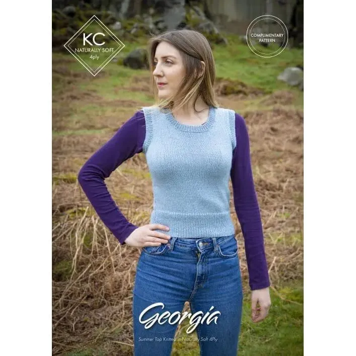 king-cole-georgia-pullover-strickanleitung-naturally-soft-4-ply image 1