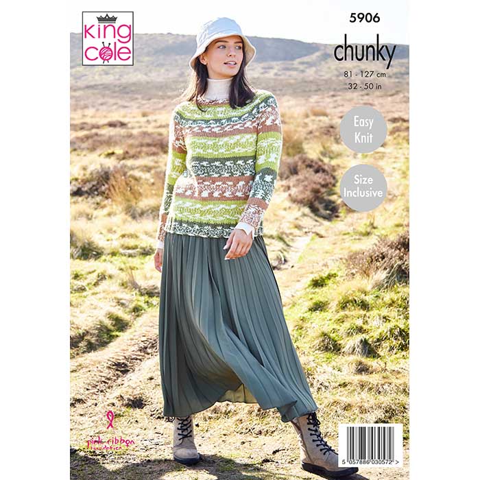 king-cole-patterns-5906-nordic-chunky-pullover-strickanleitung image 2