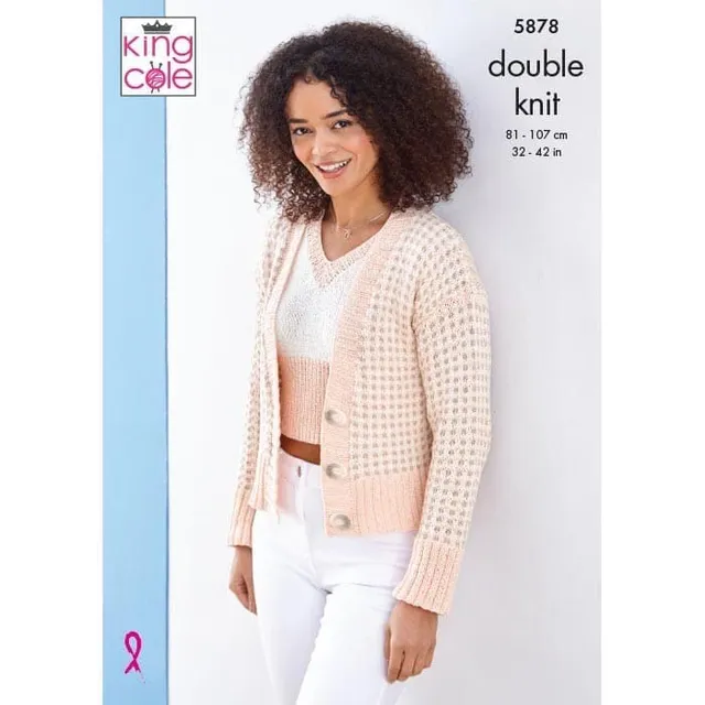 king-cole-5878-strickanleitung-cardigan-finesse-dk image 1