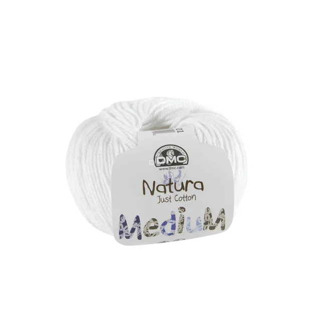dmc-natura-just-cotton-baumwollgarn-wei-50-g-75-m image 1
