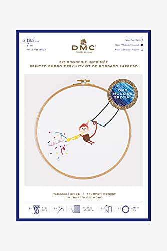 dmc-stickset-tataa-der-affe-mit-rahmen-aida image 4