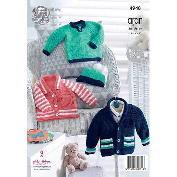 king-cole-patterns-4948-jacke-strickanleitung-comfort-aran image 2