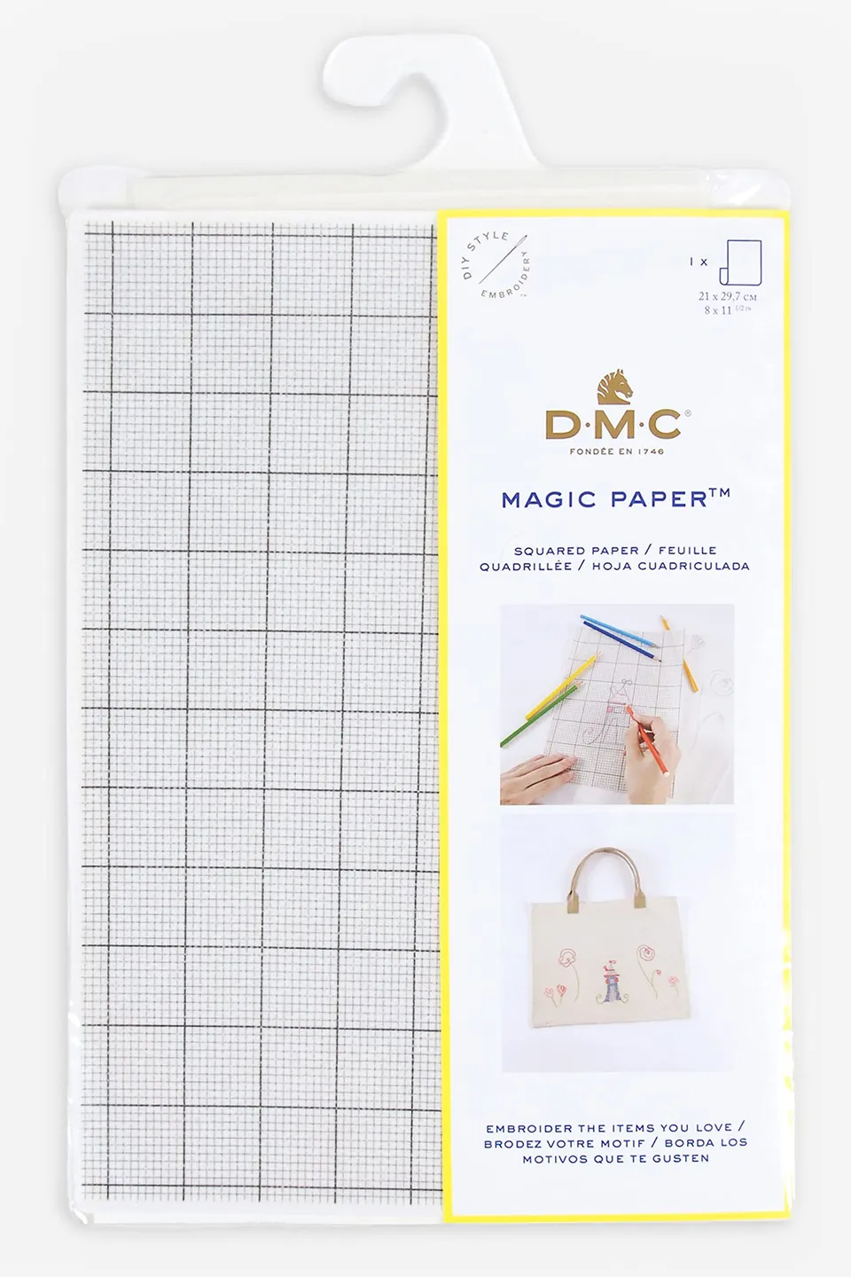 dmc-magic-paper-a4-stickfolie-raster-wasserl-slich image 1