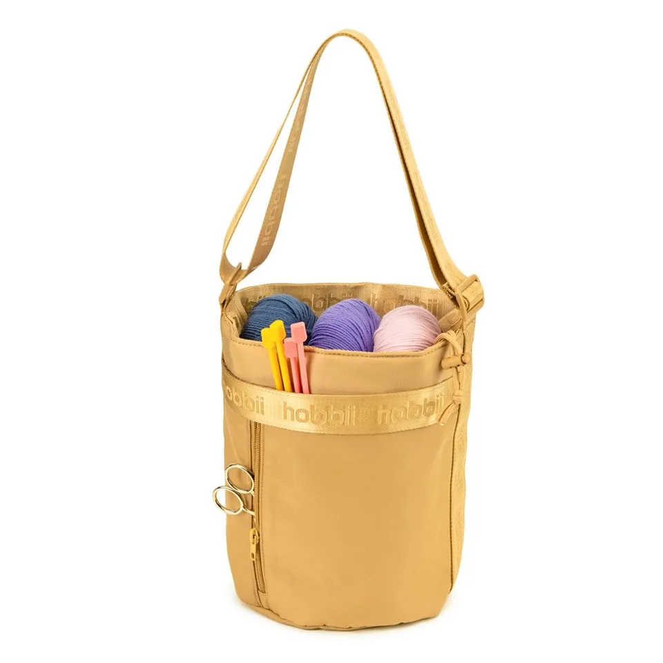 hobbii-zubeh-r-cylinder-umh-ngetasche-beige-nylon-projekttasche image 1