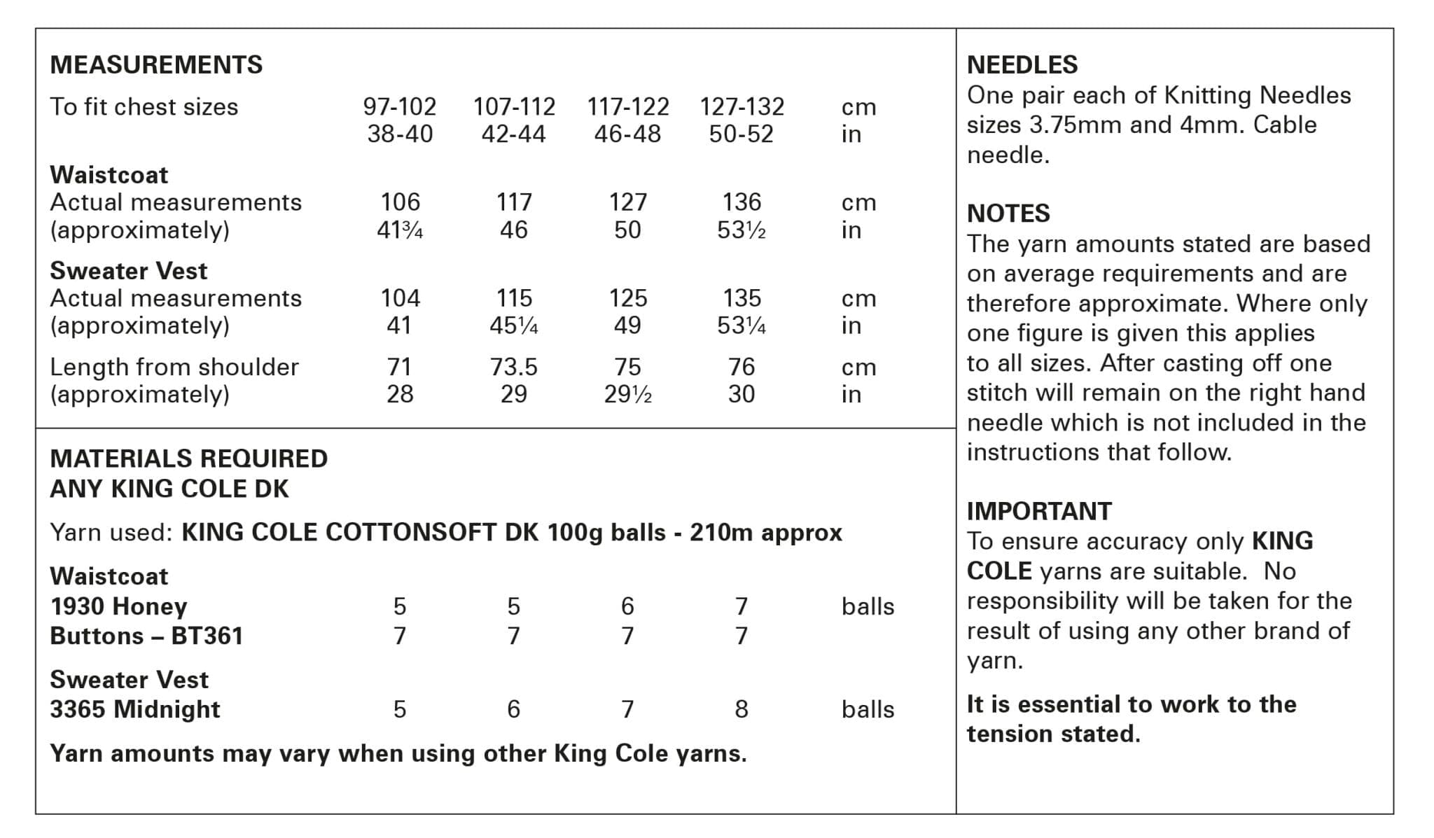 king-cole-6038-strickanleitung-weste-cottonsoft-dk image 3