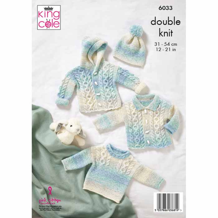 king-cole-patterns-6033-strickanleitung-baby-jacke-dk image 2