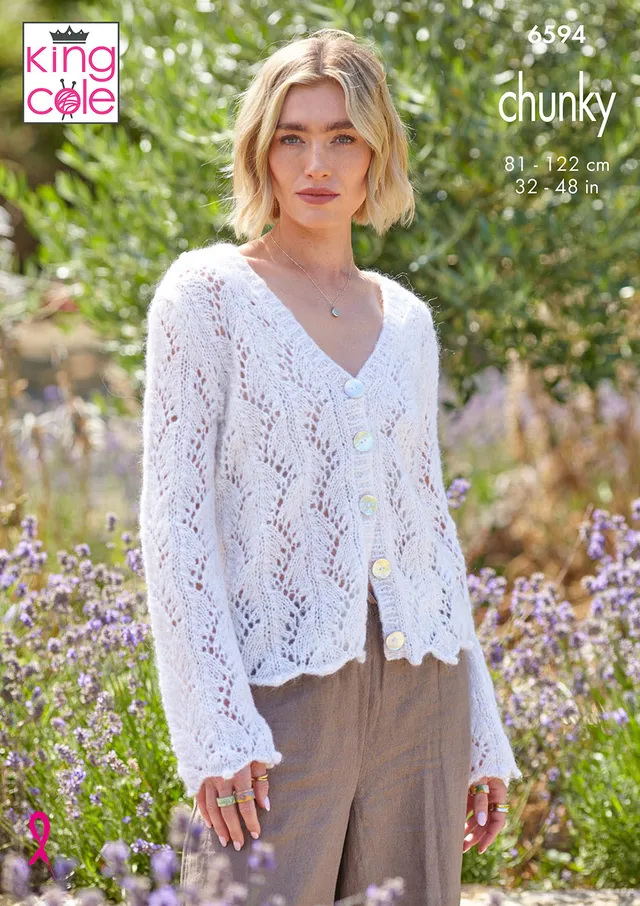 king-cole-patterns-6594-strickanleitung-cardigan-top-chunky image 1