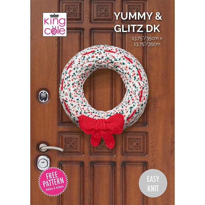 king-cole-patterns-christmas-wreath-strickanleitung-kranz-download image 1