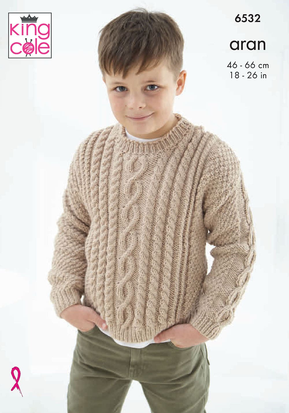 king-cole-p6532-pullover-cardigan-strickanleitung-comfort-aran image 1