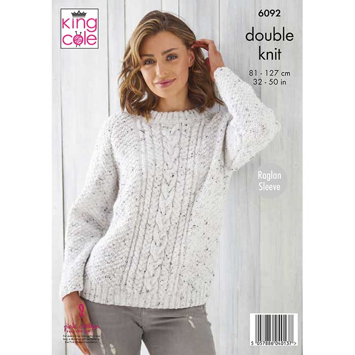 king-cole-patterns-6092-strickanleitung-pullover-big-value-tweed-dk image 2