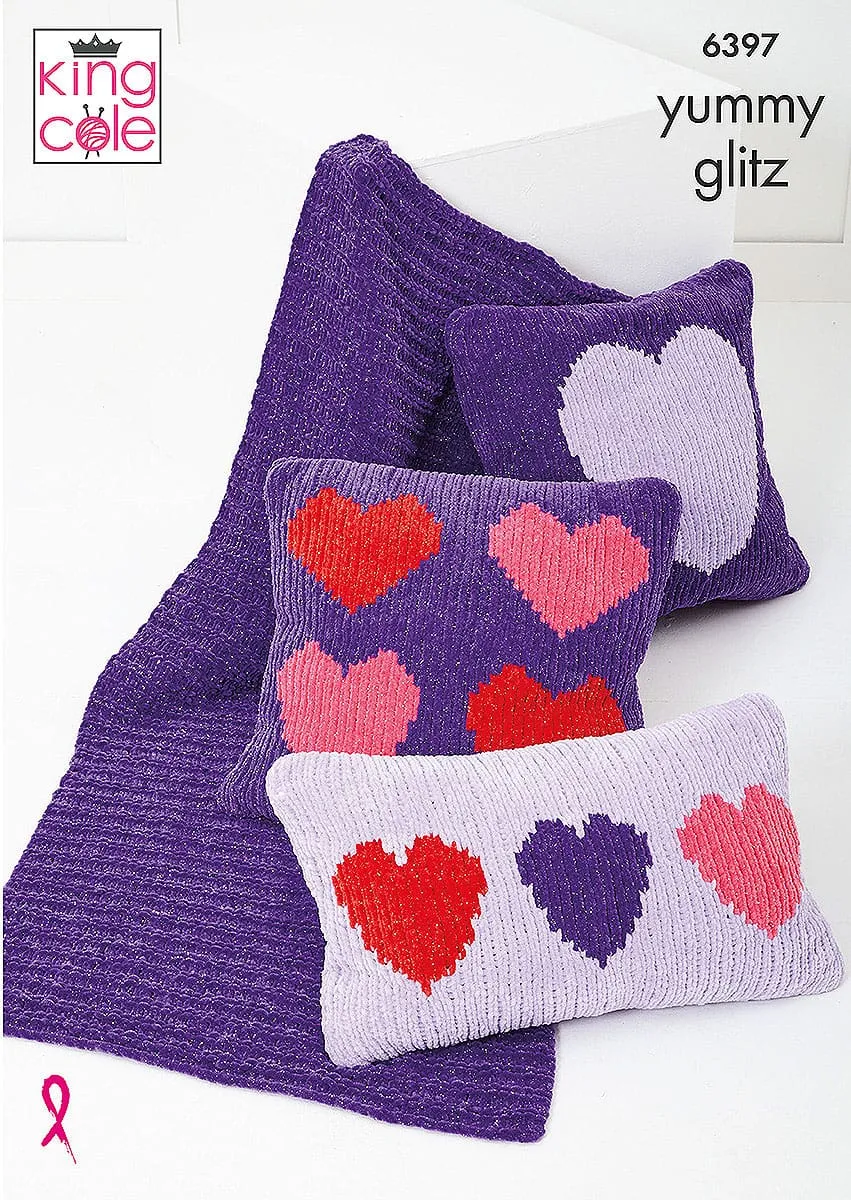 king-cole-6397-strickanleitung-decke-kissen-yummy-glitz image 1