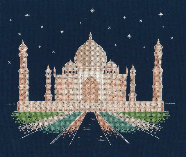dmc-agra-in-der-nacht-kreuzstich-set-leuchtend-mit-aida image 1