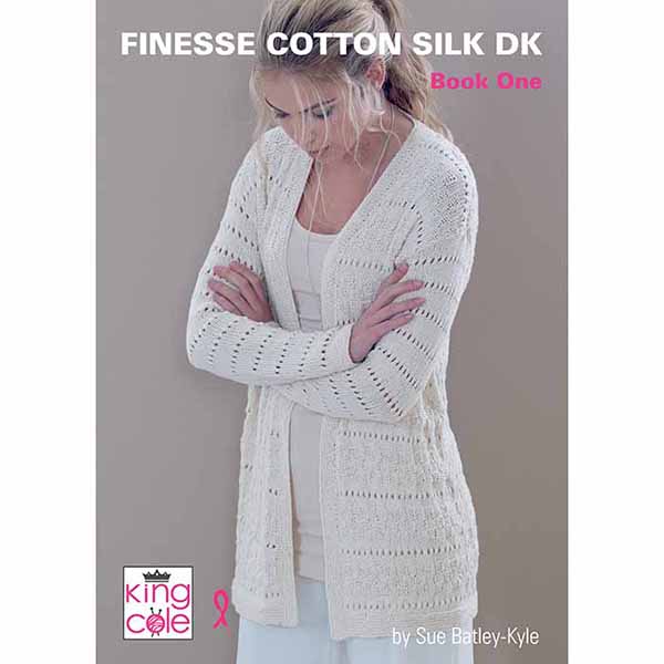 king-cole-finesse-cotton-silk-book-1-strickheft-dk image 1