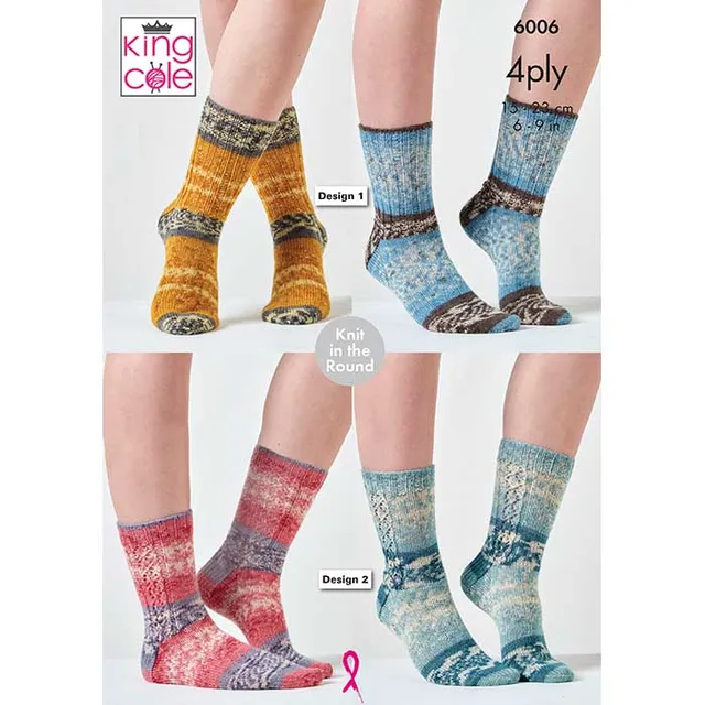 king-cole-6006-strickanleitung-socken-norse-4ply image 1