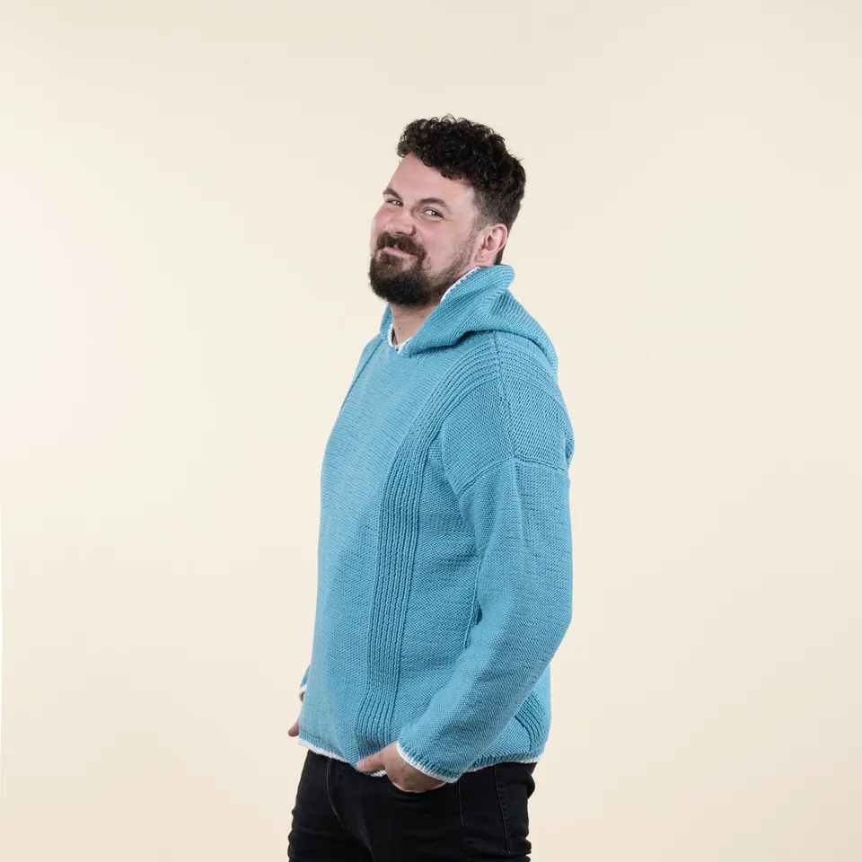 hobbii-frank-senior-strickanleitung-kapuzenpullover-s-2xl image 1
