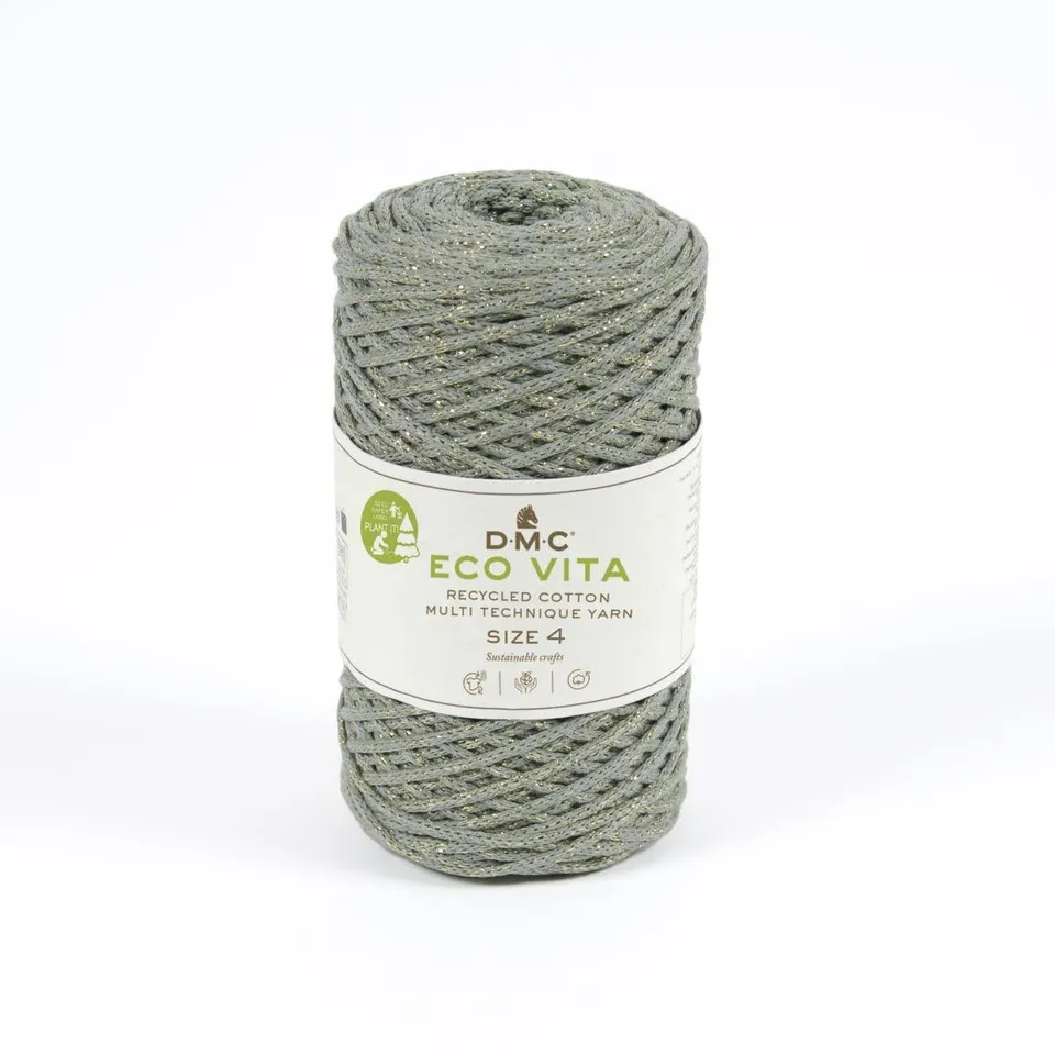 dmc-eco-vita-metallic-baumwollgarn-250g-recycelt-glitzer image 1