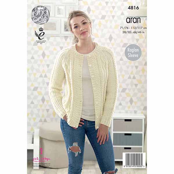 king-cole-patterns-4816-strickanleitung-pullover-cardigan image 2