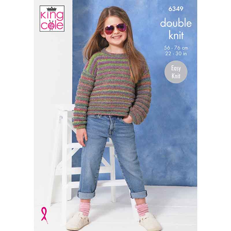 king-cole-6349-strickanleitung-pullover-cardigan-jamboree-dk image 1