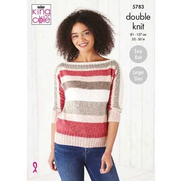 king-cole-5783-pullover-top-strickanleitung-harvest-dk image 1