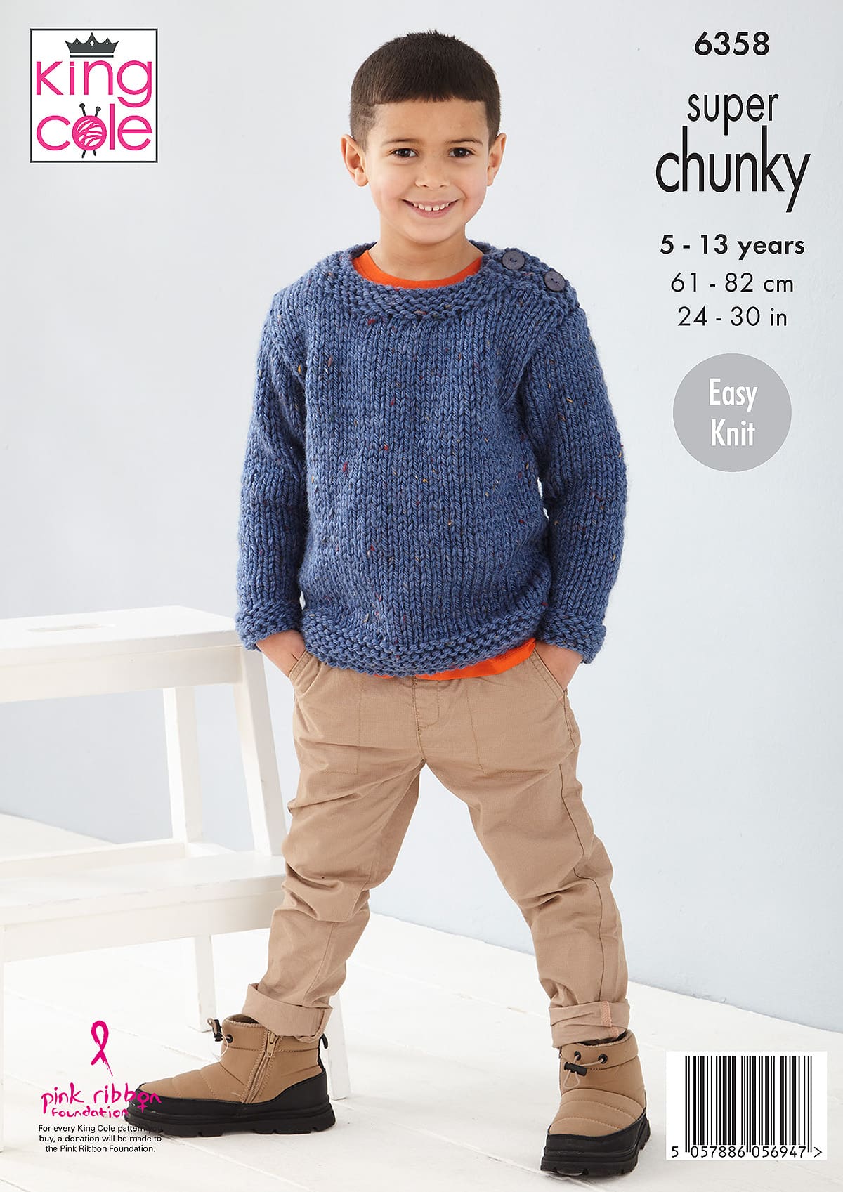 king-cole-6358-strickanleitung-pullover-coatigan-tweed image 2