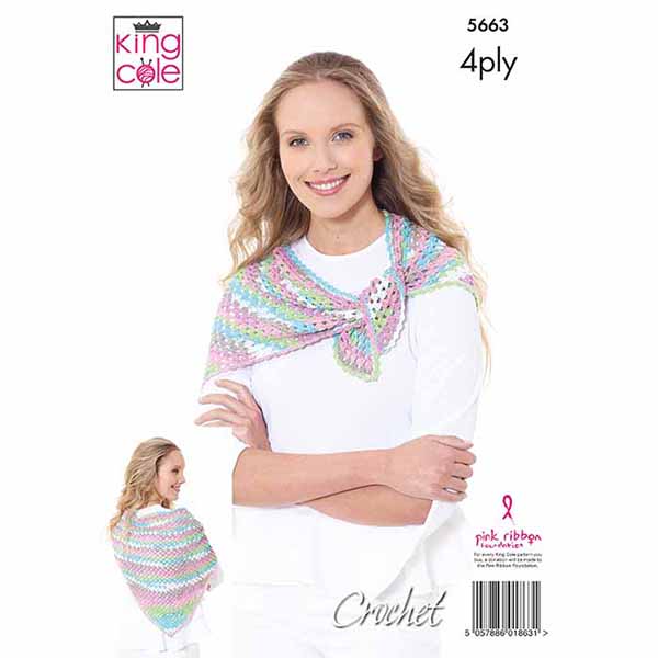 king-cole-patterns-5663-schal-m-tze-tuch-h-kelanleitung-4ply image 2