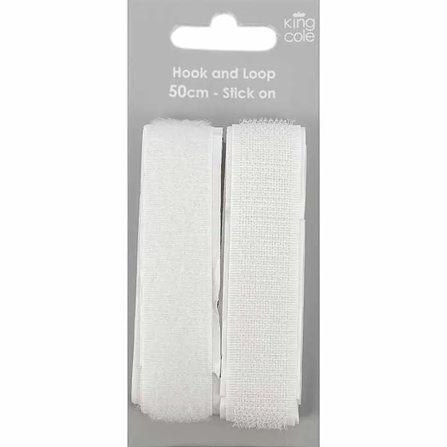 king-cole-haberdashery-klettband-selbstklebend-wei image 1
