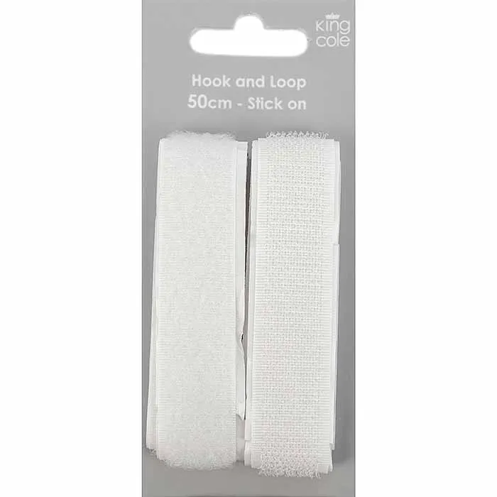 king-cole-haberdashery-klettband-selbstklebend-wei image 1