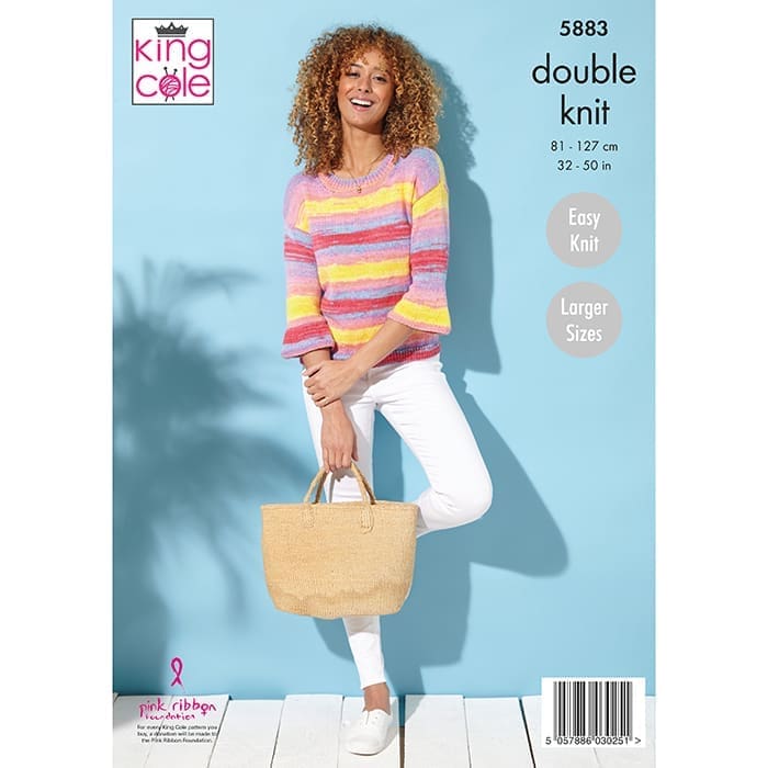 king-cole-5883-top-sweater-strickanleitung-tropical-dk image 2