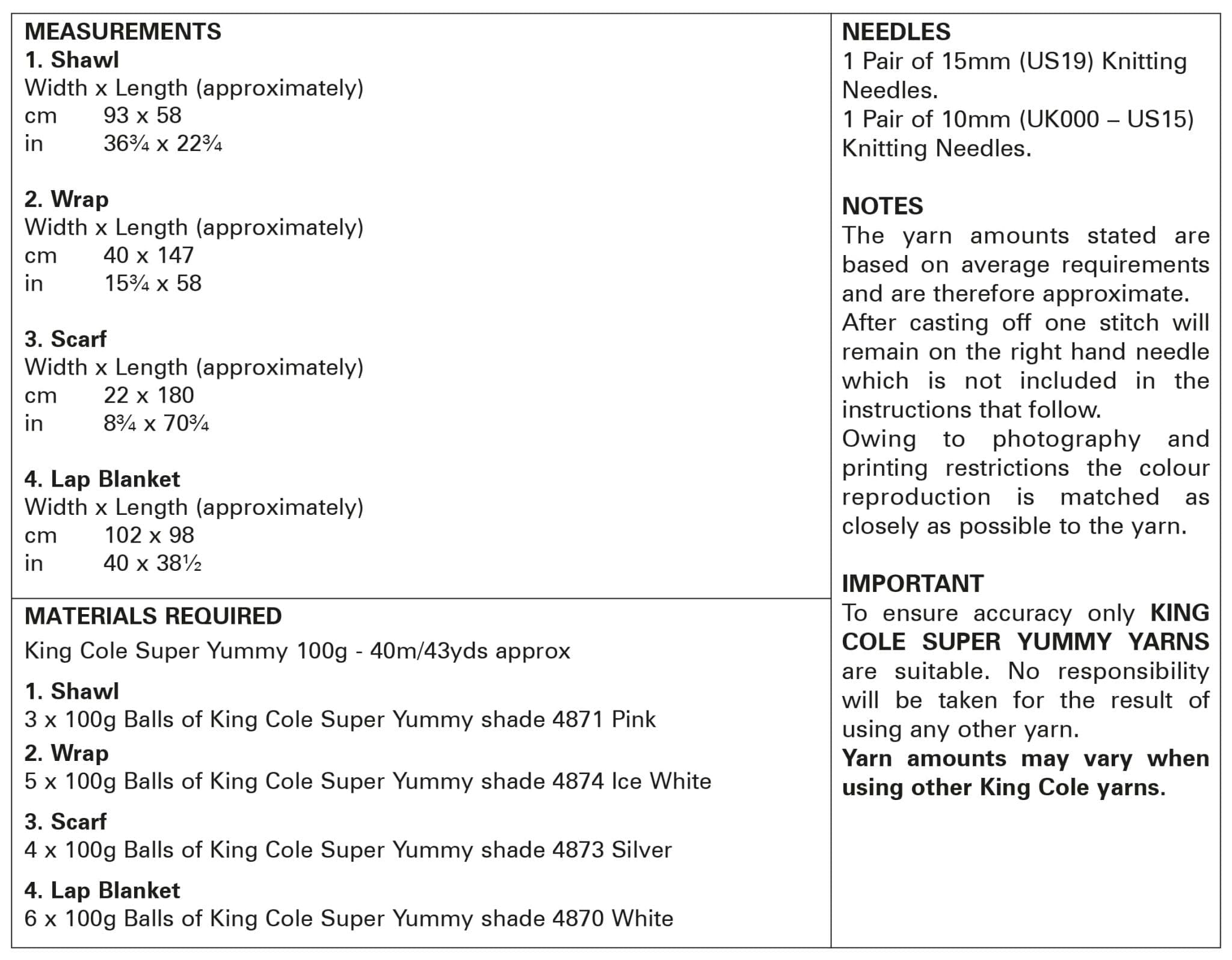 king-cole-5975-schals-strickanleitung-super-yummy image 2