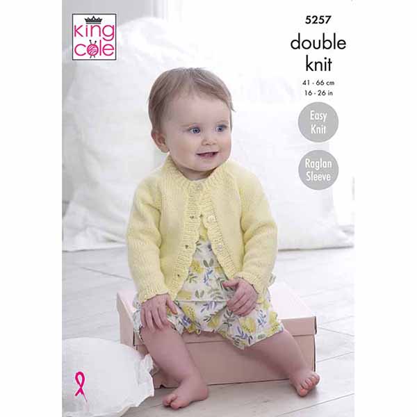 king-cole-5257-strickanleitung-baby-cardigans-big-value-baby-dk image 1