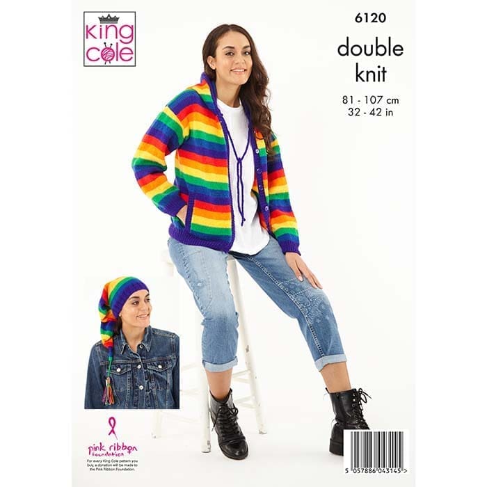 king-cole-6120-pullover-jacke-m-tze-strickanleitung image 2