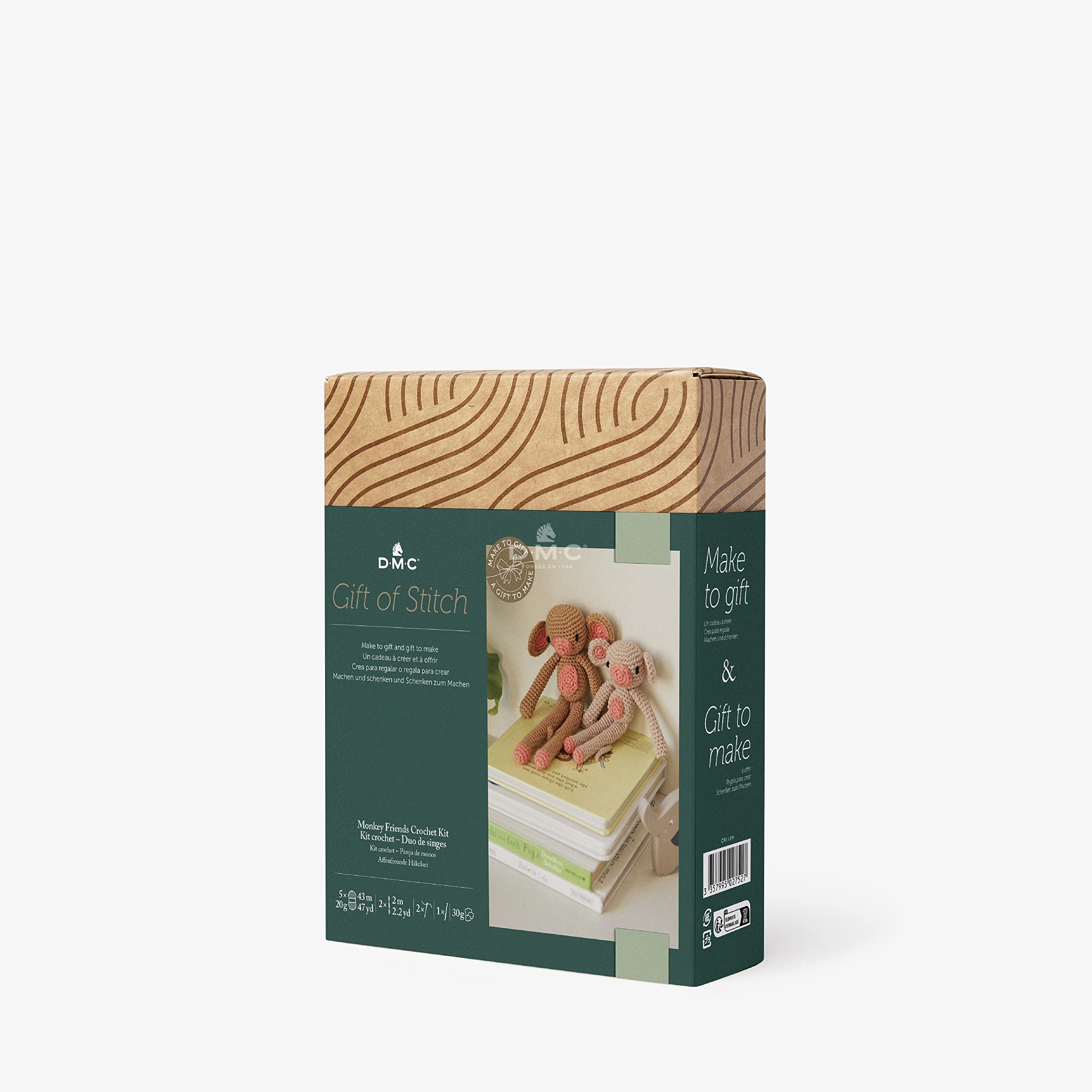 dmc-affenfreunde-h-kelset-baumwolle-geschenk image 1