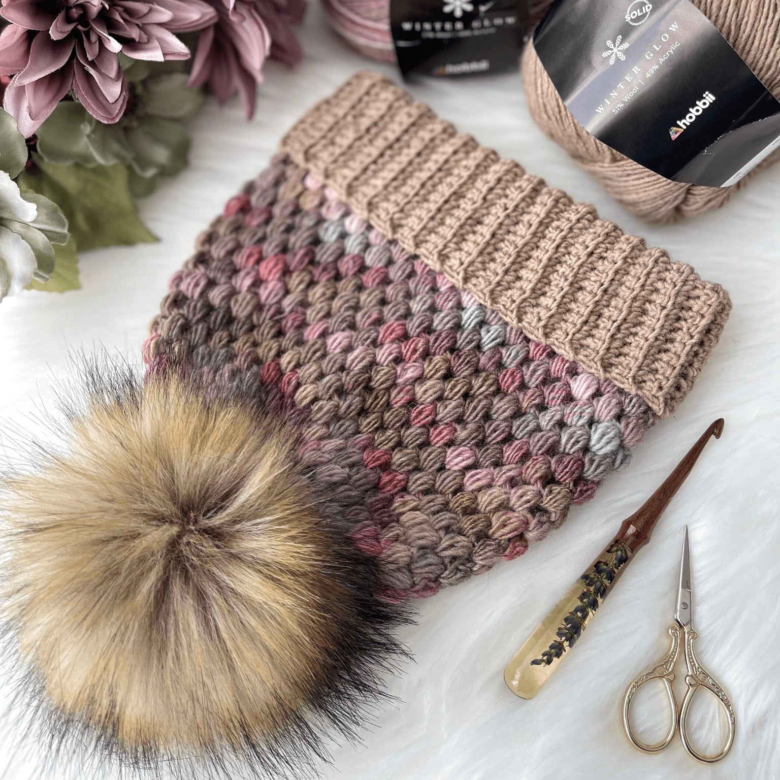 hobbii-phoebe-m-tze-h-kelanleitung-puffmuster-top-down image 5