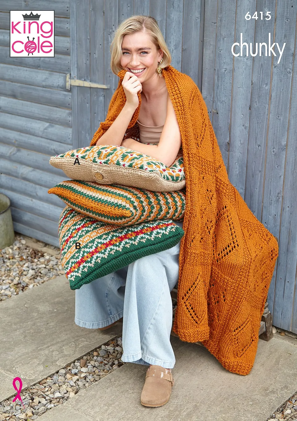 king-cole-patterns-6415-strickanleitung-wohnaccessoires-dalesway-chunky image 1