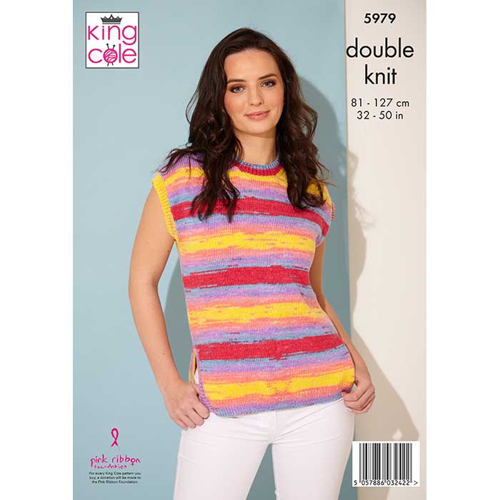 king-cole-patterns-5979-strickanleitung-weste-top-tropical-dk image 2