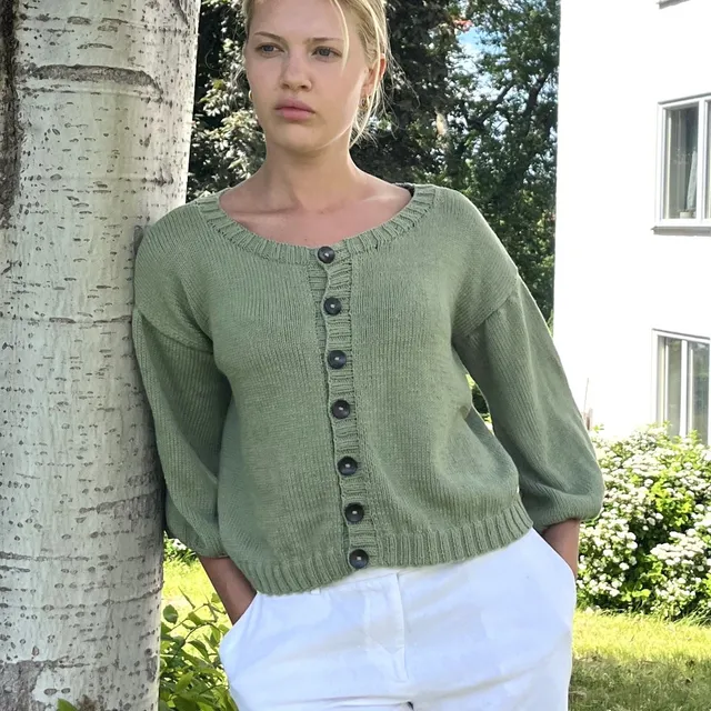 hobbii-sammy-cardigan-strickanleitung-sommer-xs-xxl-ballon-rmel image 1