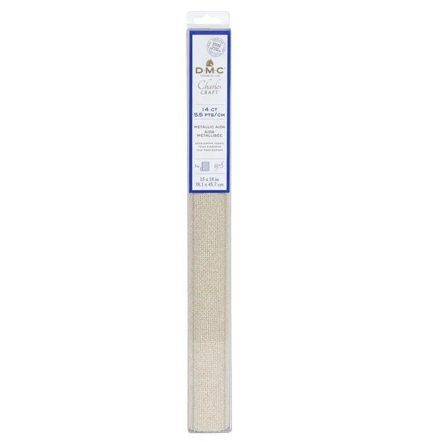 dmc-aida-metallic-kreuzstichstoff-14-count-zuschnitt image 1