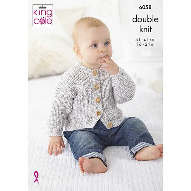king-cole-patterns-6058-strickanleitung-cardigans-pullover-cloud-nine-dk image 1