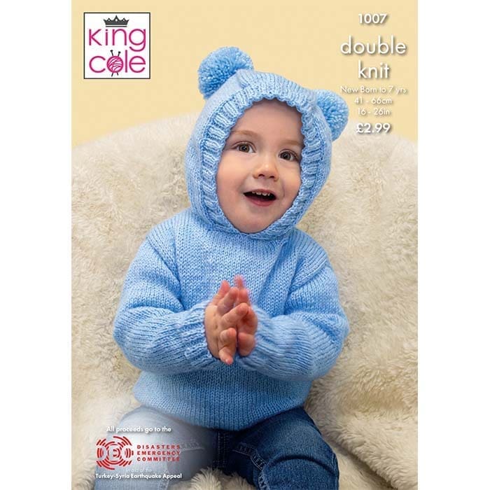 king-cole-1007-strickanleitung-baby-pullover-baby-dk image 1