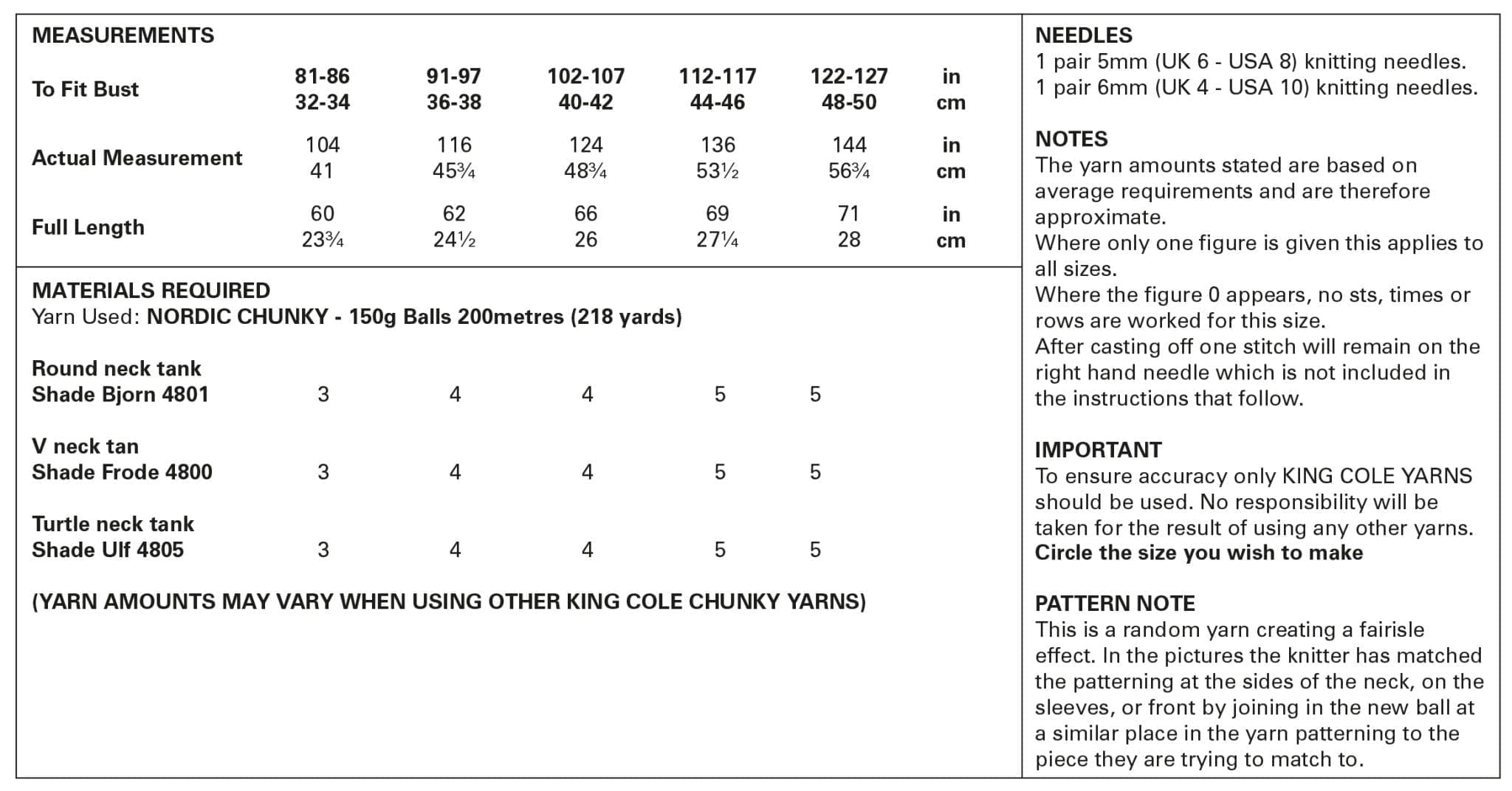 king-cole-patterns-5905-strickanleitung-pullunder-chunky image 3